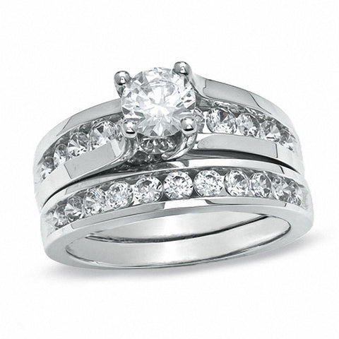 2.00 CT. T.W. Diamond Bridal Set in 14K White Gold