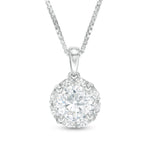 1.00 CT. T.W. Certified Canadian Diamond Frame Pendant